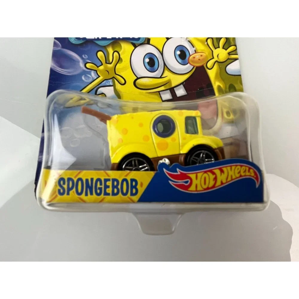 Set of 4, Spongebob Squarepants Hot Wheels Nickelodeon Cars, Patrick, Squidward,